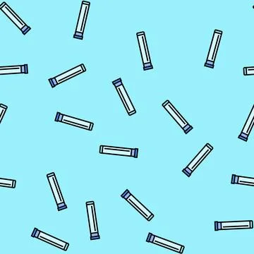 Tube with cap plastic package vector seamless pattern Stockillustratie