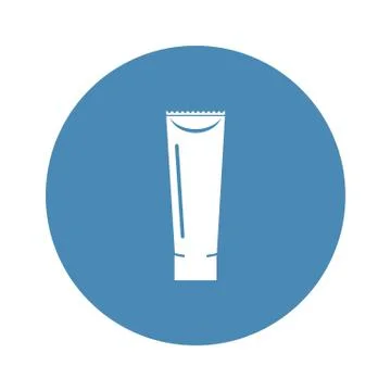 Tube of Cream Icon Vector flat design style Stock Illustration