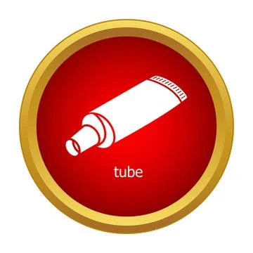 Tube icon design showing toothpaste or cream packaging Stock Illustration