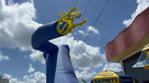 Tube man also called Tall Boy flailing Stock Footage 238474971
