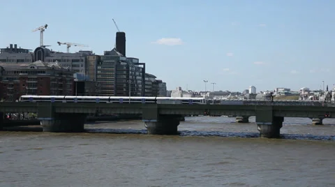 Tube over bridge Stock Footage 38460900