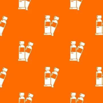 Tube paint pattern vector orange Stock Illustration