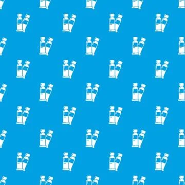 Tube paint pattern vector seamless blue Stock Illustration
