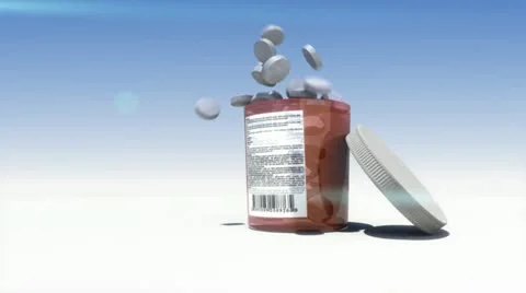 Tube of pills Stock Footage 10880464