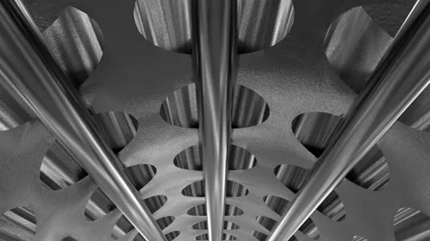 Tube , pipe system camera fly through. 3d animation rendering Stock Footage 221292217