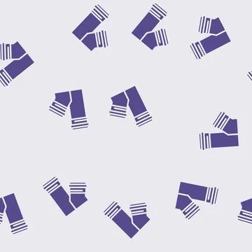 Tube plastic package glyph vector seamless pattern Stock Illustration