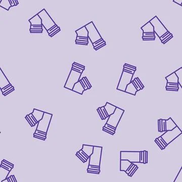 Tube plastic package line vector seamless pattern 스톡 일러스트