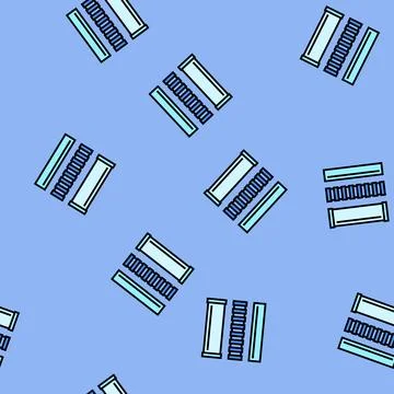 Tube plastic package vector seamless pattern Stock Illustration