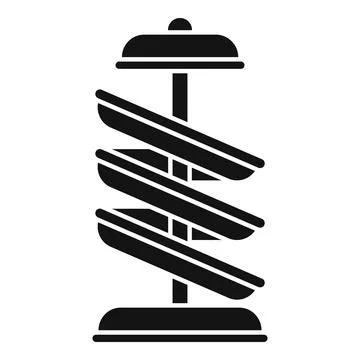 Tube play icon simple vector. Water park Ilustración de archivo