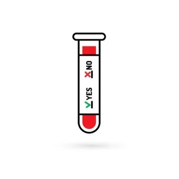 Tube test analysis Stock Illustration