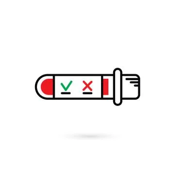 Tube test analysis Stock Illustration