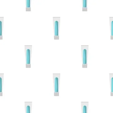 Tube of toothpaste pattern seamless Stock Illustration