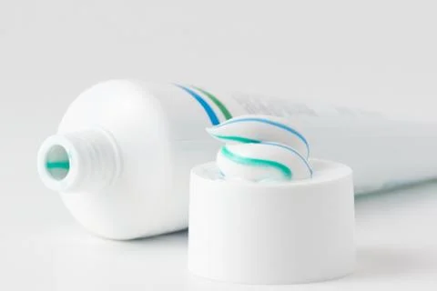 Tube of toothpaste Stock Photos