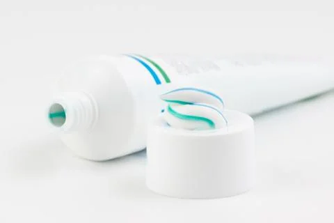 Tube of toothpaste Stock Photos