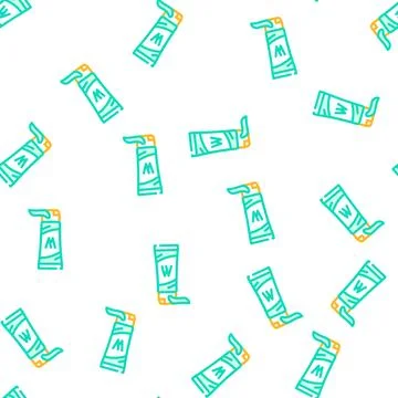Tube wasabi vector seamless pattern Stock Illustration