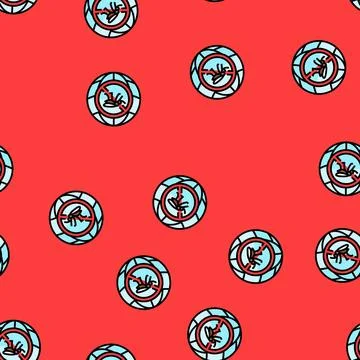 Tuberculosis world day vector seamless pattern Stock Illustration