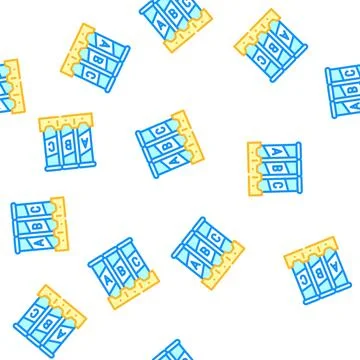 Tubes with analysis or vaccine vector seamless pattern Stock Illustration