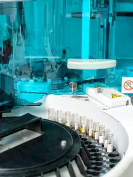 Tubes of blood sample for testing Stock Photos