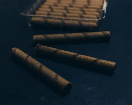Tubes With Chocolate Stock Photos