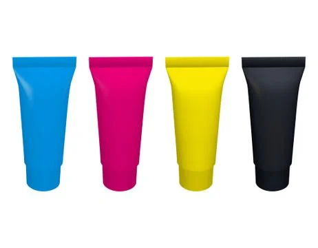 Tubes cmyk 스톡 일러스트