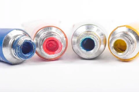 Tubes paints Stockfoto's