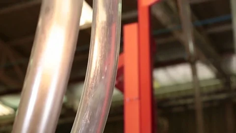 Tubes transporting material Stock Footage 77048162