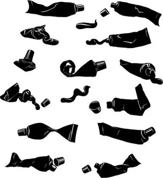 Tubes in various versions of the image and angles Stock Illustration