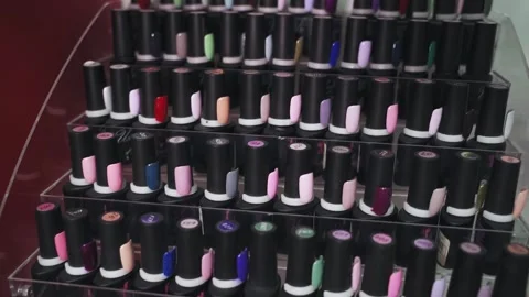 Tubes with varnish Stock Footage 130864679