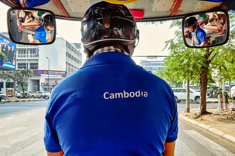 A tuc tuc (auto rickshaw) in Phnom Penh Cambodia Stock Photos