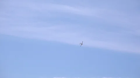 Tucano T.MK 1 plane is a 2 seater basic trainer in the RAF Video stock 115948764
