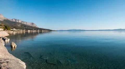 Tucepi landscape 库存照片