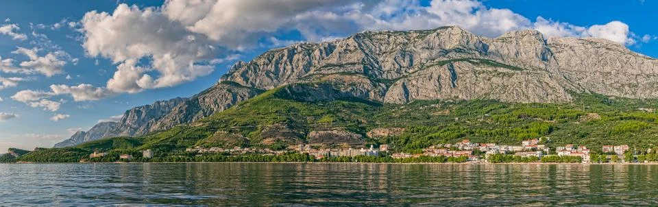 Tucepi panoramic view Stock Photos