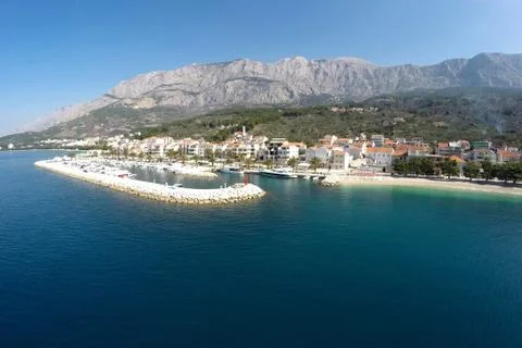 Tucepi from the sea Stock Photos