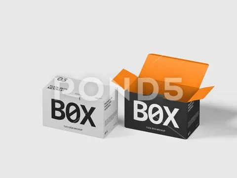Tuck Top Box Mockup PSD Template