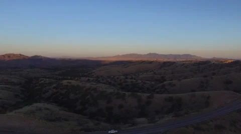 Tucson Dusk Flight Video stock 61305974