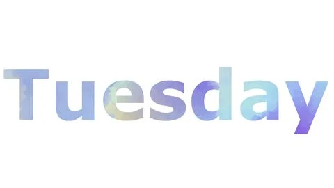 Tuesday Stock Illustration