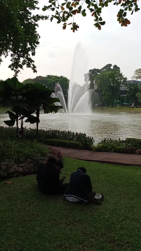 Tuesday October 1 2024 in Setu Lembang Park Central Jakarta Stock Footage 286804658