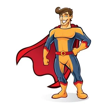 Tuft superhero 스톡 일러스트