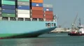 Tug Assists Container Ship HD Footage