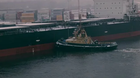Tug boat Stock Footage 49093156