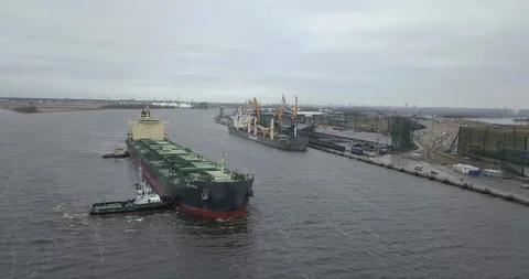 Tug Boat Working Stock Footage 104083062
