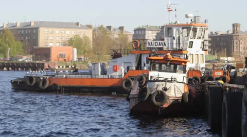 Tug boats Stock Footage 38633347
