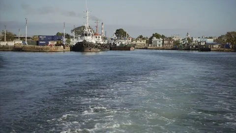 Tug bout drive out Stock Footage 77197267