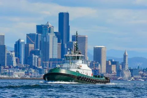 Tug in Seattle Stock Photos