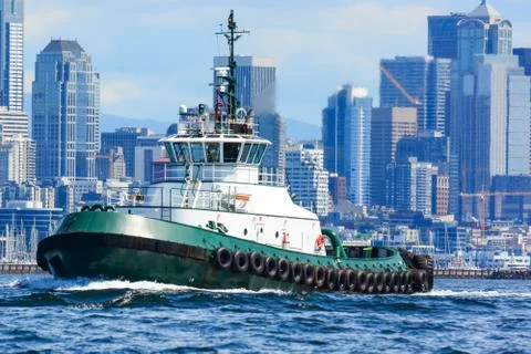 Tug in Seattle Stock Photos