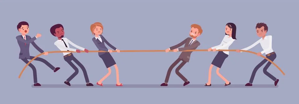 Tug of war Stock Illustration