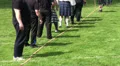 Tug-of-War teams at Highland Gathering HD Footage
