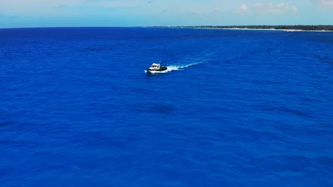 Tugboat and Container Cargo Ship at Sea Near Freeport Harbor, Bahamas Stock Footage 107639249