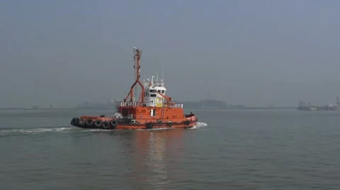Tugboat Stock Footage 7150108