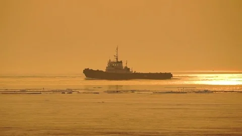 The tugboat Stock Footage 74140121